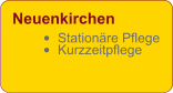 Neuenkirchen •	Stationäre Pflege •	Kurzzeitpflege